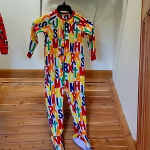 4T alphabet pj's pajamas Footed